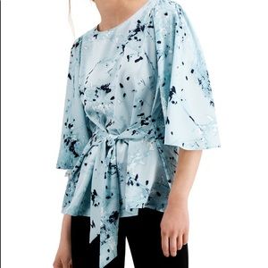 Alfani Tie front Blouse
